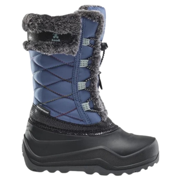 [US13] KAMIK STAR 4 BLUE Kids Snow Boots Insulated - Picture 1 of 6